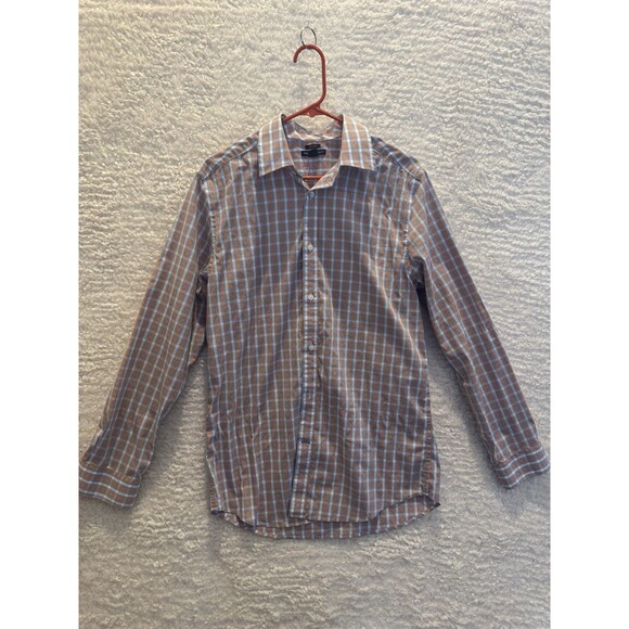 Set Of 2 Gap Non-Iron Button-Up Check LS Shirts Medium EUC - Picture 6 of 7